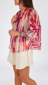 Camicia palme sfumate H.