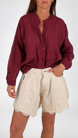 Camicia over mussola T.