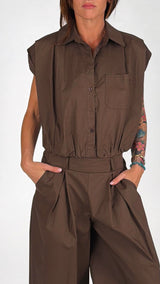 Camicia popeline fondo elastico H.