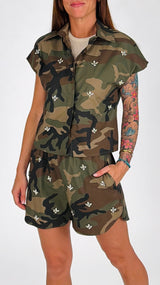 Camicia camu cabochon T.