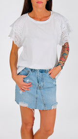 T-shirt doppia calla san gallo Twin