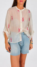 Camicia organza animals H.