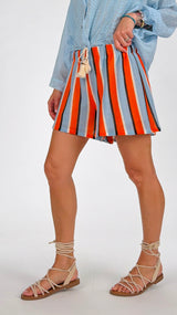Short garza righe H.