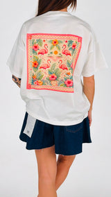 T-shirt over fenicotteri Vic.