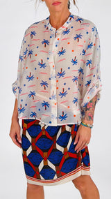 Camicia organza palme bu H.