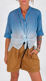 Camicia basic mussola sfumata H.
