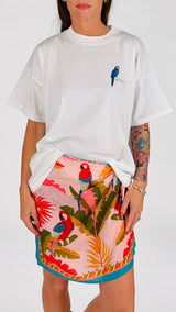 T-shirt over pappagalli blu Vic.