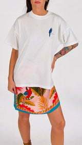 T-shirt over pappagalli blu Vic.