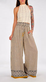Pantalone righe greche H.
