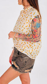 Camicia smanicata banane Vic.