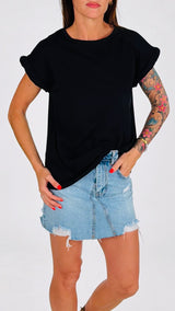 T-shirt giro imbottito Vic.