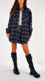Camicia over check Kiki