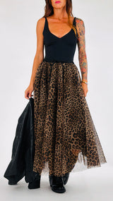 Gonna ruota tulle leo T.