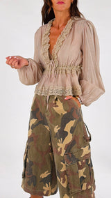 Camicia organza+pizzo You