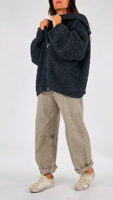 Giacca bouclè zip K.