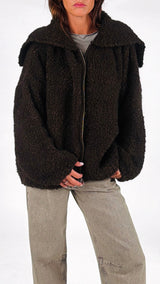 Giacca bouclè zip K.