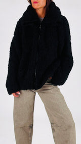 Giacca bouclè zip K.