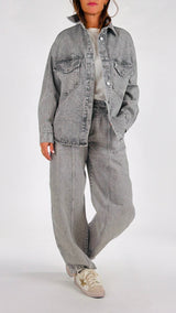Camicia jacket Glenda grey