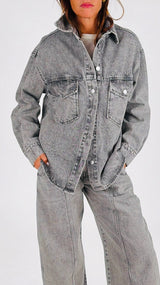 Camicia jacket Glenda grey