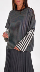 T-shirt doppia riga Vic.
