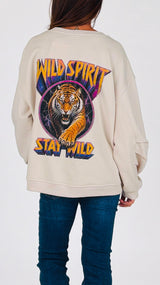 Felpa tigre wild spirit Vic.