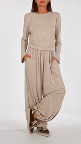 Pantalone jogging viscosa fluida H.