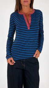 T-shirt serafino righe H.