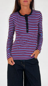 T-shirt serafino righe H.