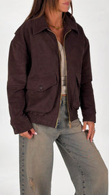 Bomber ecocamoscio H.