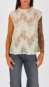 Camicia smanicata devorè You