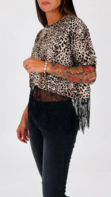Felpa m/m pizzo leo Twin