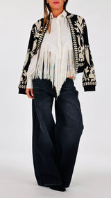 Camicia corta frange H.