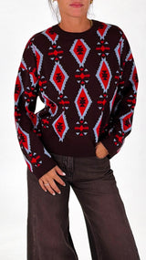 Pull jacquard etnico T.