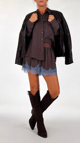 Short righe pizzo H.