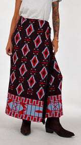 Gonna jacquard etnico T.