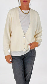 Cardigan integrale 3 bottoni H.