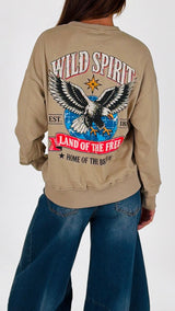 Felpa wild spirit aquila H.