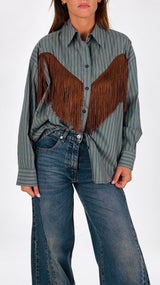 Camicia bastoncino frange T.