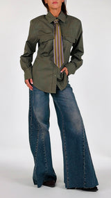 Camicia popeline cravatta T.