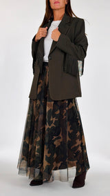 Gonna tulle camu T.