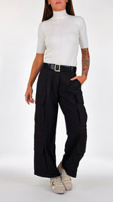 Pantalone doppia tasca micro p.de poule Vic.