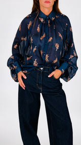 Camicia organza tigre T.