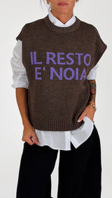 Gilet "il resto è noia" T.