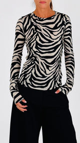 T-shirt zebrata T.