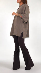 Maxi pull lana cachemire spacchetti Vic.
