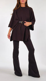 Maxi pull lana cachemire spacchetti Vic.