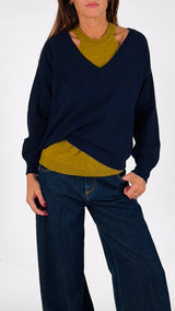 Twinset bicolor canotta+pull Kiki