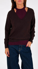 Twinset bicolor canotta+pull Kiki