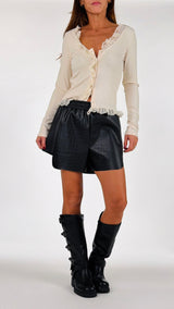 Short ecopelle cocco H.