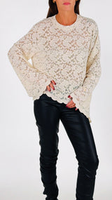 Maglia macramè calla H.